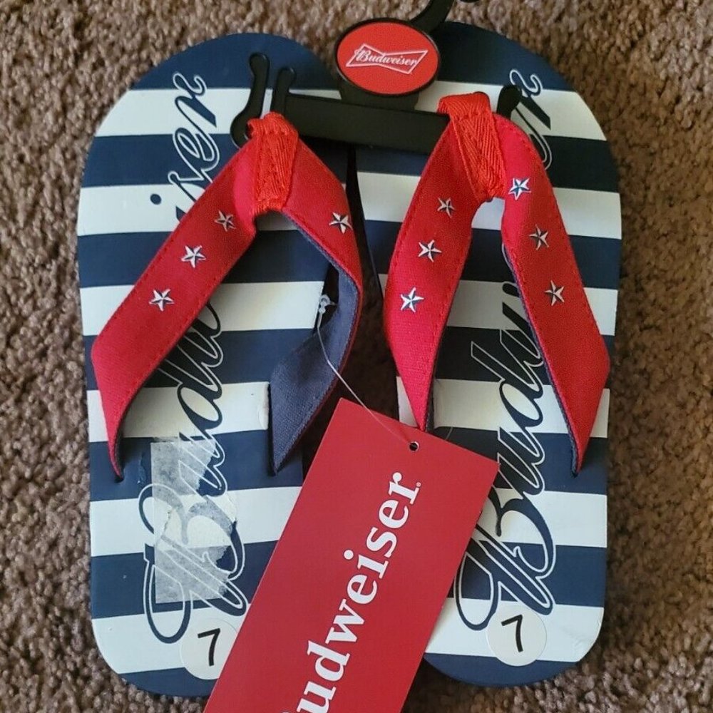 Budweiser Slide Sandals Size 7